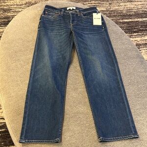 RE/DONE mid rise stove pipe jean